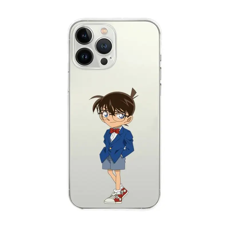 Фото Чехол для телефона с аниме детективом Конаном для Samsung Galaxy S30 S22 S21 S20 Fe Lite Ultra S10 E S9 S8 Plus, прозрачный чехол №5