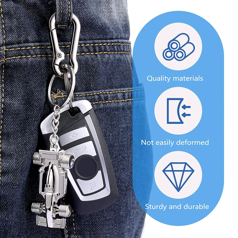 50 шт. модель гоночного автомобиля f1 брелок для ключа металлическая ключей