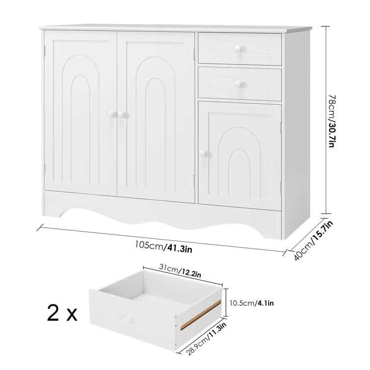 Фото Luxus Vintage Moderne Wohnzimmer Válbel Weißes Hölzernes Buffet Seitentisch Mini Eckzimmer Kaffee Wein Bar Schrank Für Zuhause №1