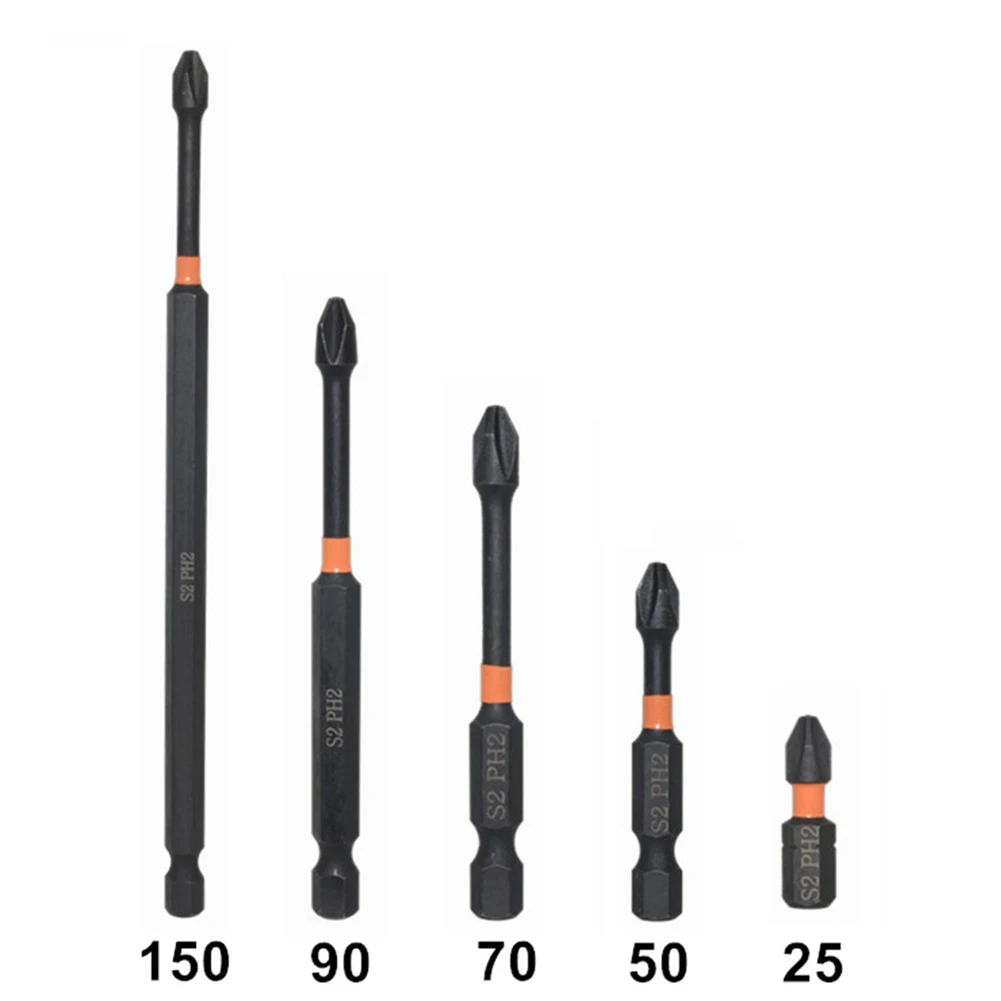 

5 шт., насадки для дрели PH2, 25-150 мм, 1/4 дюйма