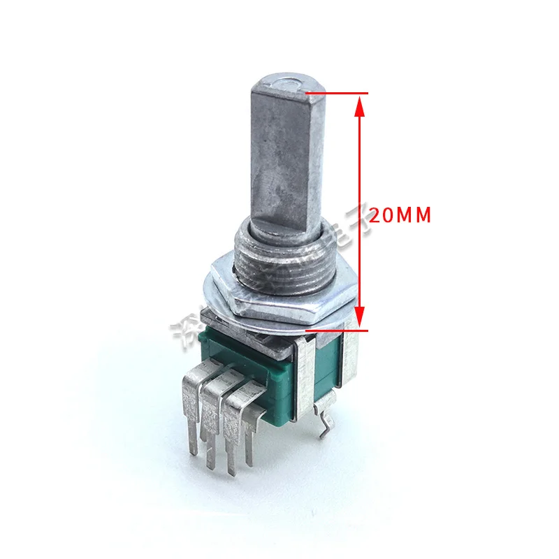 Потенциометр регулировки громкости B10K B50K, двойной 6-контактный ...