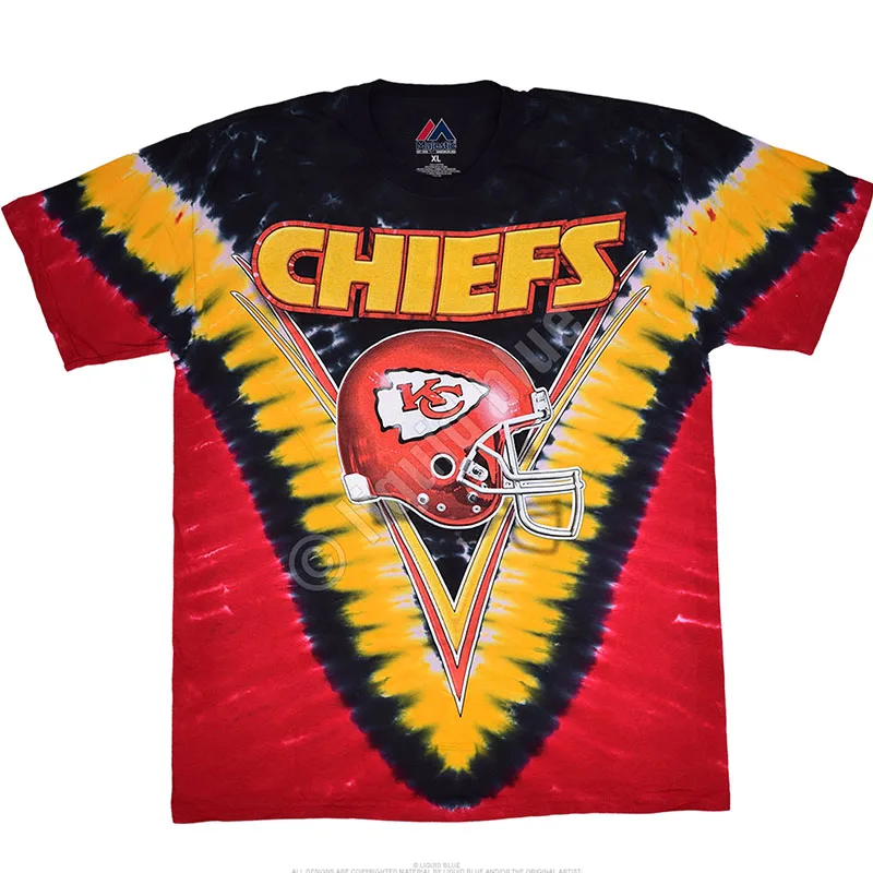 

Kansas City Chiefs Fashion tie-dye casual T-shirt