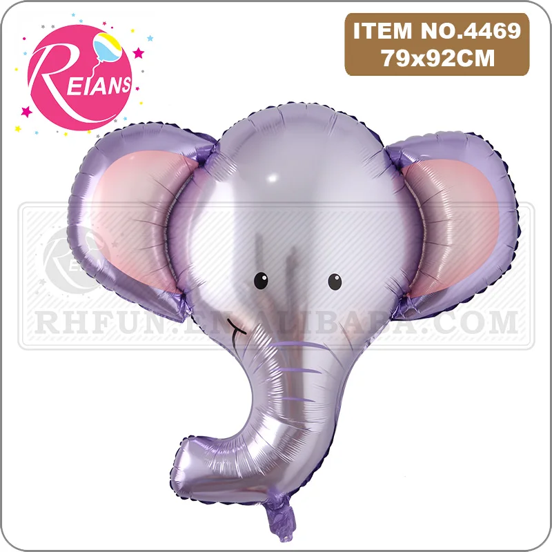 

New Giant Animal Elephant Head Aluminum Foil Balloon Children Toy baby shower Birthday Party Wedding Decoration Balloon globos