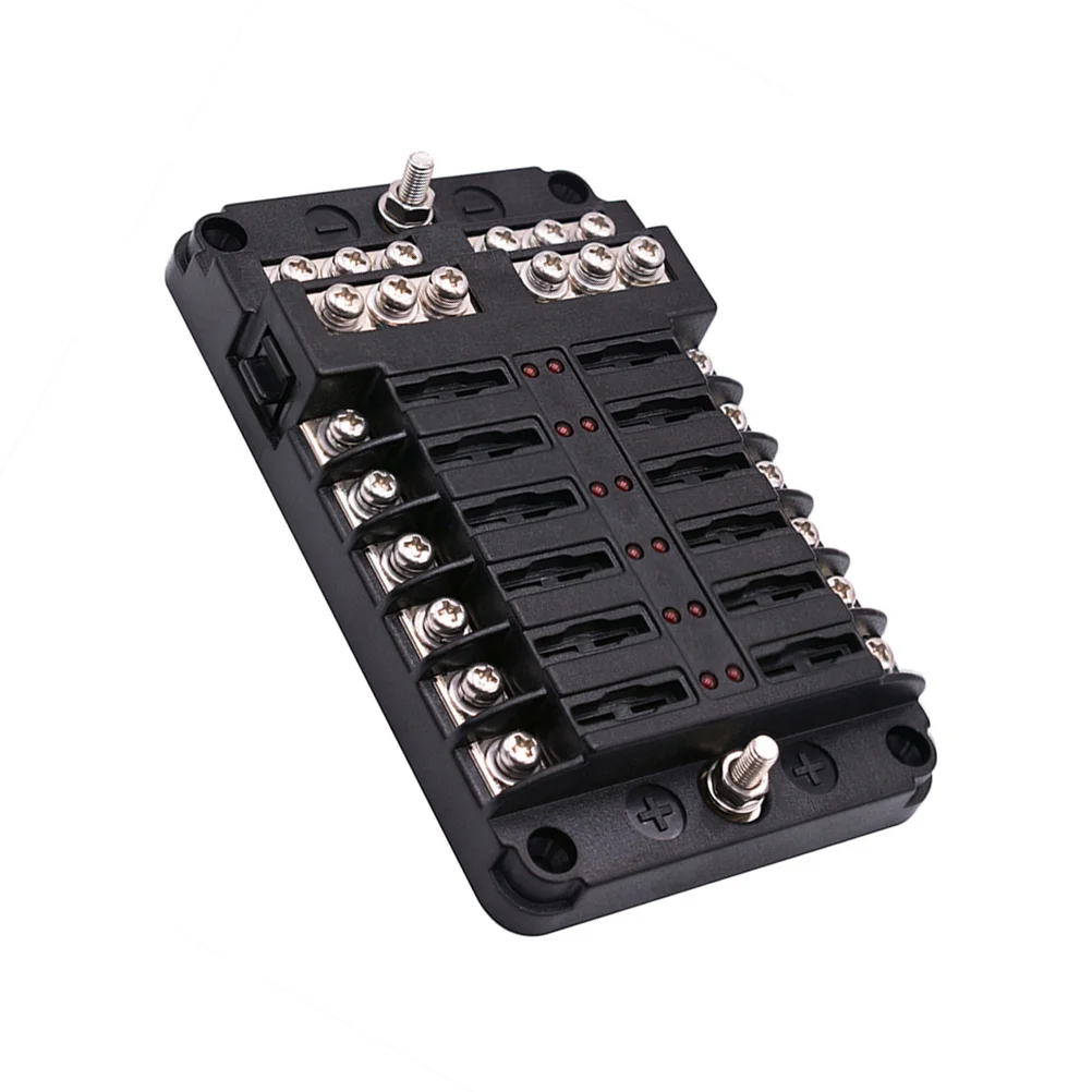 

1 Pc Fuse Box Universal Prime 12 Way Fuse Box for Car Motor Vehicle