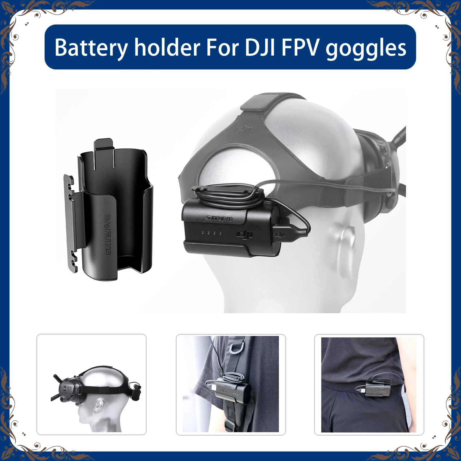 

Ободок для аккумулятора speedshell для DJI FPV Combo Goggles V2 Power Back Buckle Clip фиксированный держатель с винтом для аксессуаров DJI FPV
