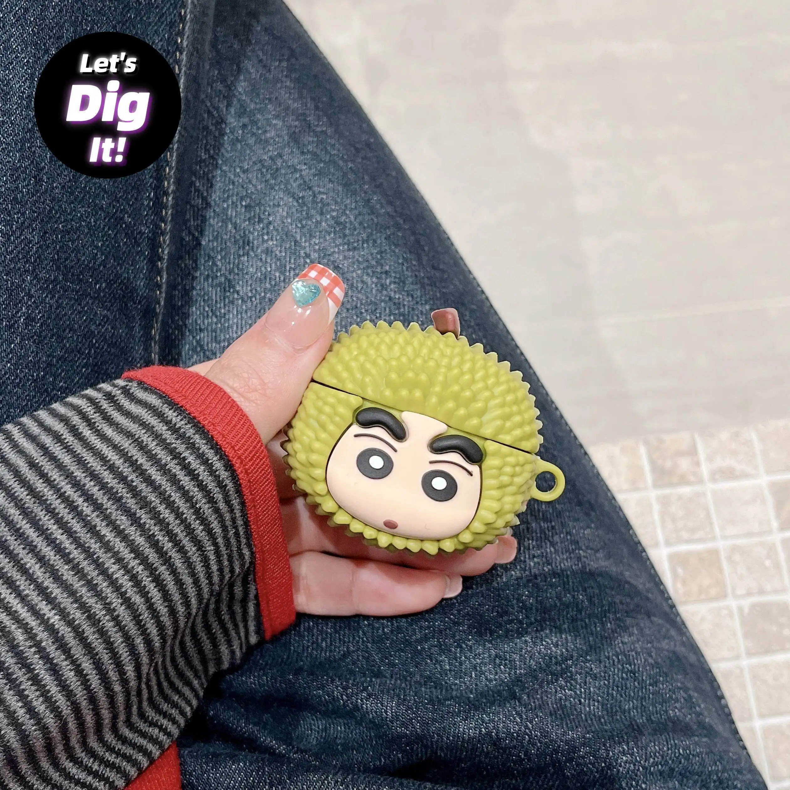 3D милый мультяшный беспроводной чехол для наушников Samsung Galaxy Buds 2 Pro FE Creativity Durian Shin