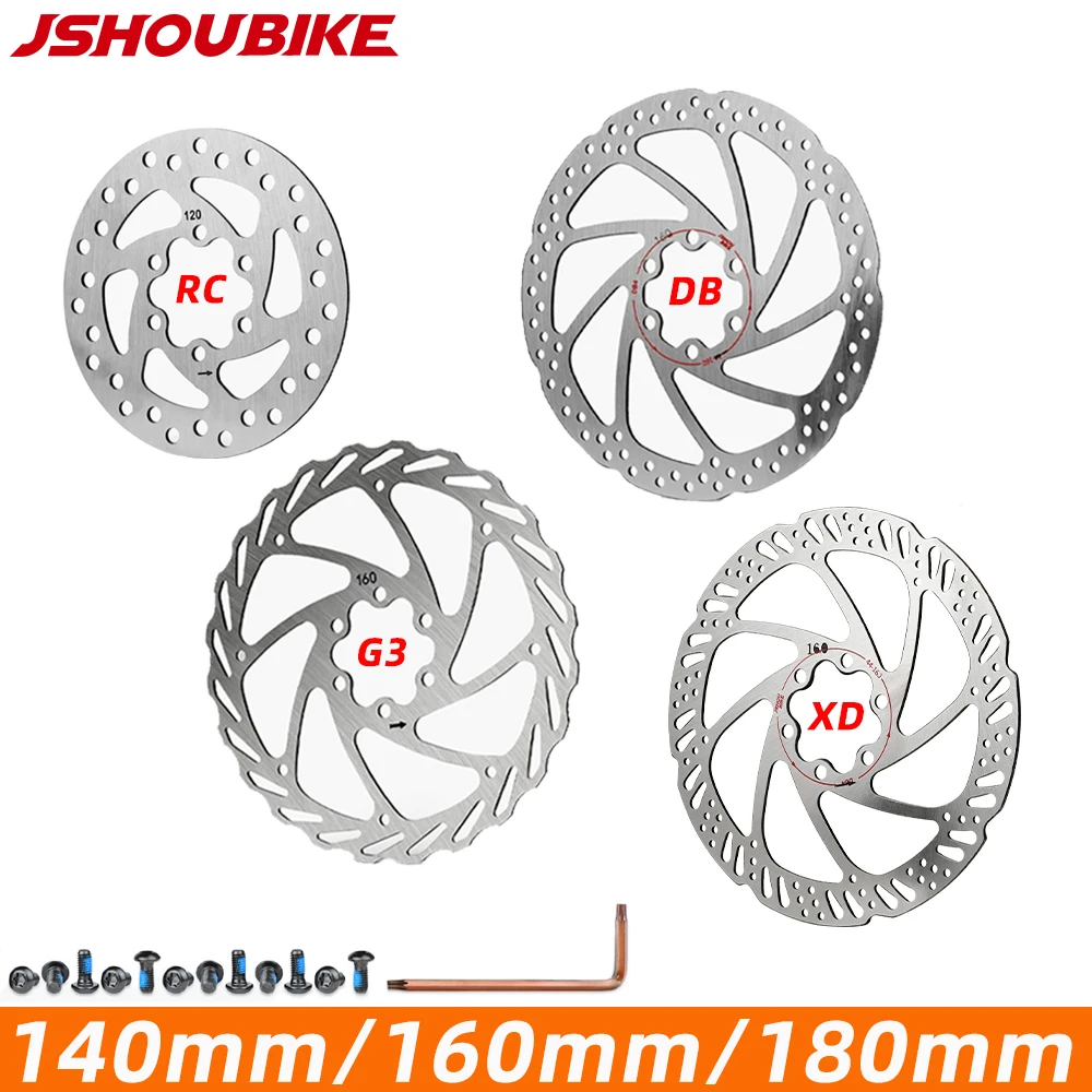 

JHOU BIKE Rotor 140mm 160mm 180mm G3 Mountain Bicycle Hydraulic Disc Brake ultralight Rotors Boxed For MTB Road Foldable Cycling