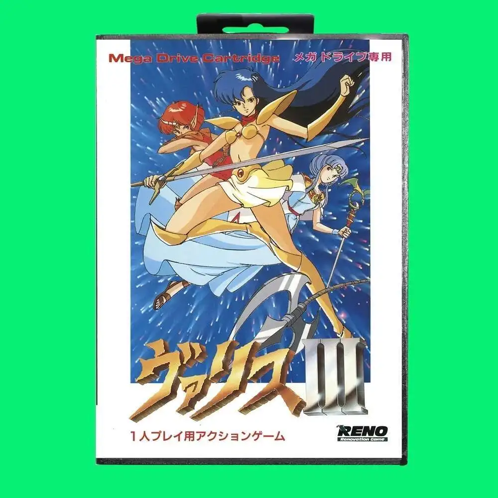 Игровой картридж Valis III, 16-битная игровая карта MD с крышкой JP, розничная коробка для Sega Mega Drive (art.: 3920cdb13bdaf) - 3920cdb13bdaf