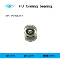 the manufacturer supplies polyurethane forming bearing pu62626 8 rubber coated pulley 6mm26mm8mm