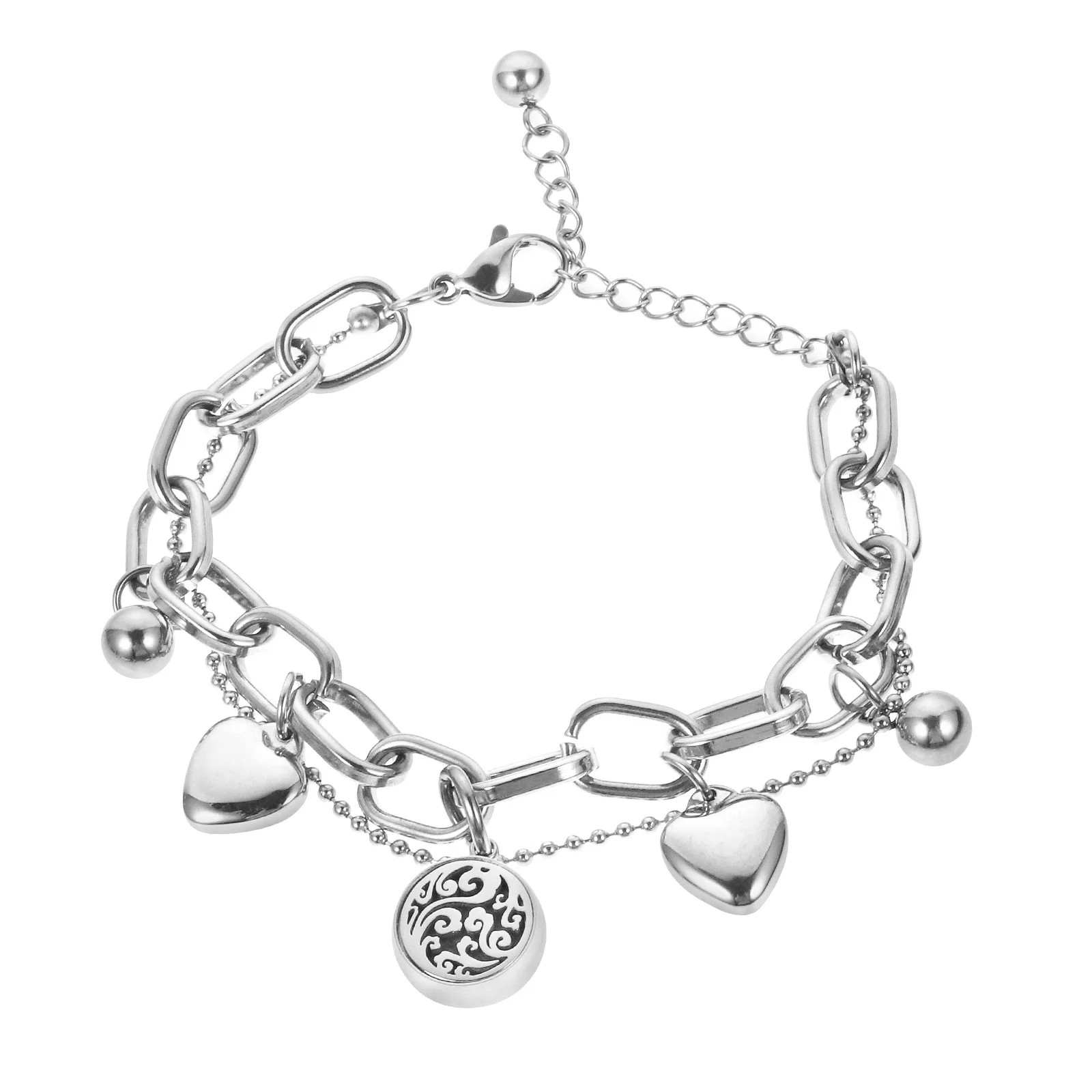 

Aromatherapy Bracelet Beautiful Diffusers Essential Oils Gift Exquisite Titanium Steel Hand Chain Miss Boho Bracelets