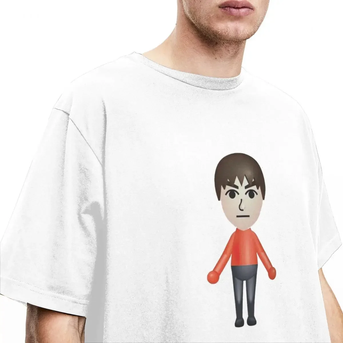 Фото Футболка Mii Need A Cigarette для мужчин и женщин, классная футболка Mii Brawler Merch, футболки, хлопковая одежда для подарка №3