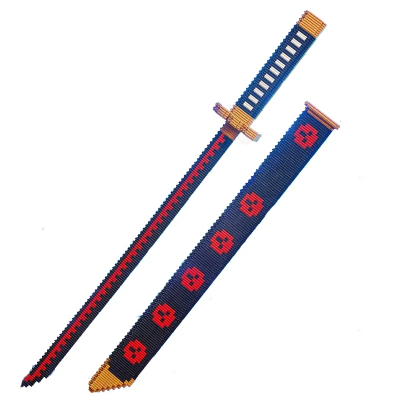 Фото Строительные блоки Linkgo Sword Demon Slayer Roronoa Zoro Sandai Kitetsu DIY собранный алмазный соединитель мини-кирпичная фигурка игрушки №3