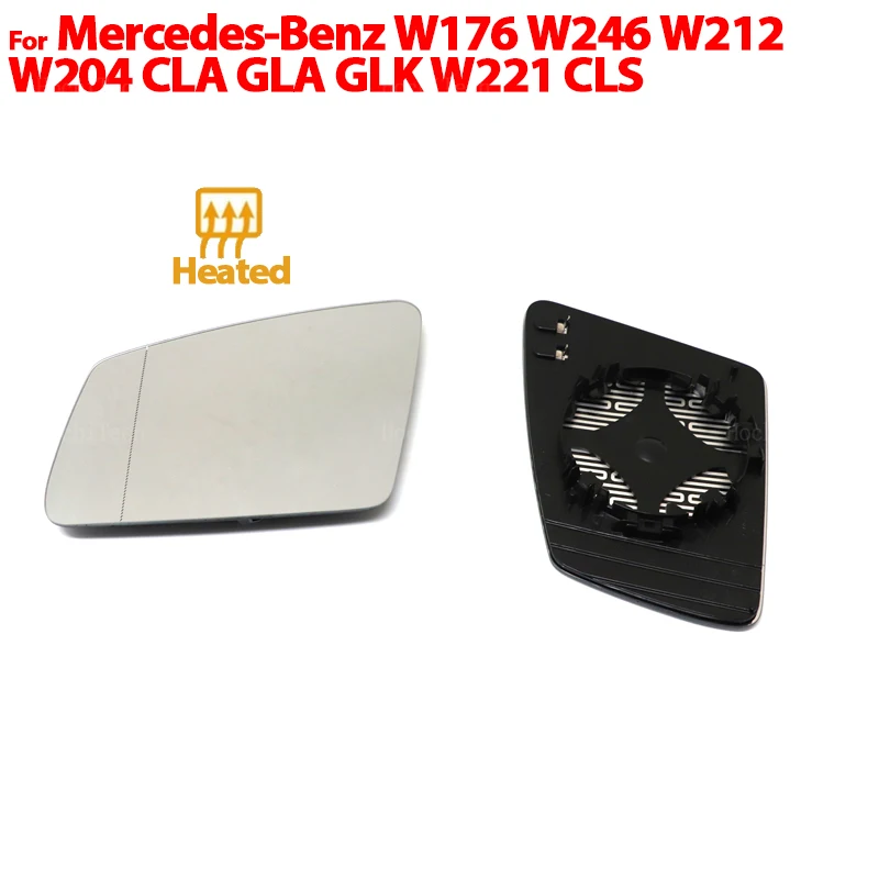 

Left Right Wing Mirror Glass Heated Driver Passenger Side For Mercedes-Benz A B C E GLA CLA GLK W176 W246 W212 W204 W221 W218