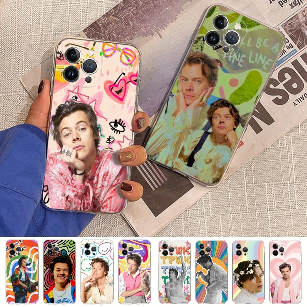 H-Harrys-Styles Phone Case For iPhone 16 15 14 11 12 13 Mini Pro XS Max Cover 6 7 8 Plus X Funda Shell