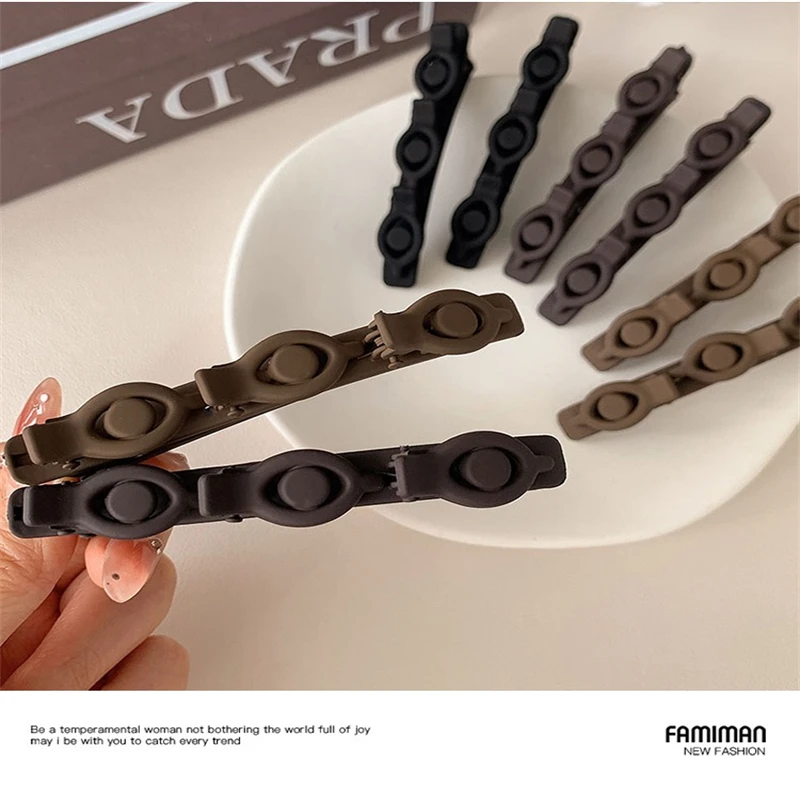 Простая заколка для волос из ацетата женщин высокая изогнутая верхняя часть лоб