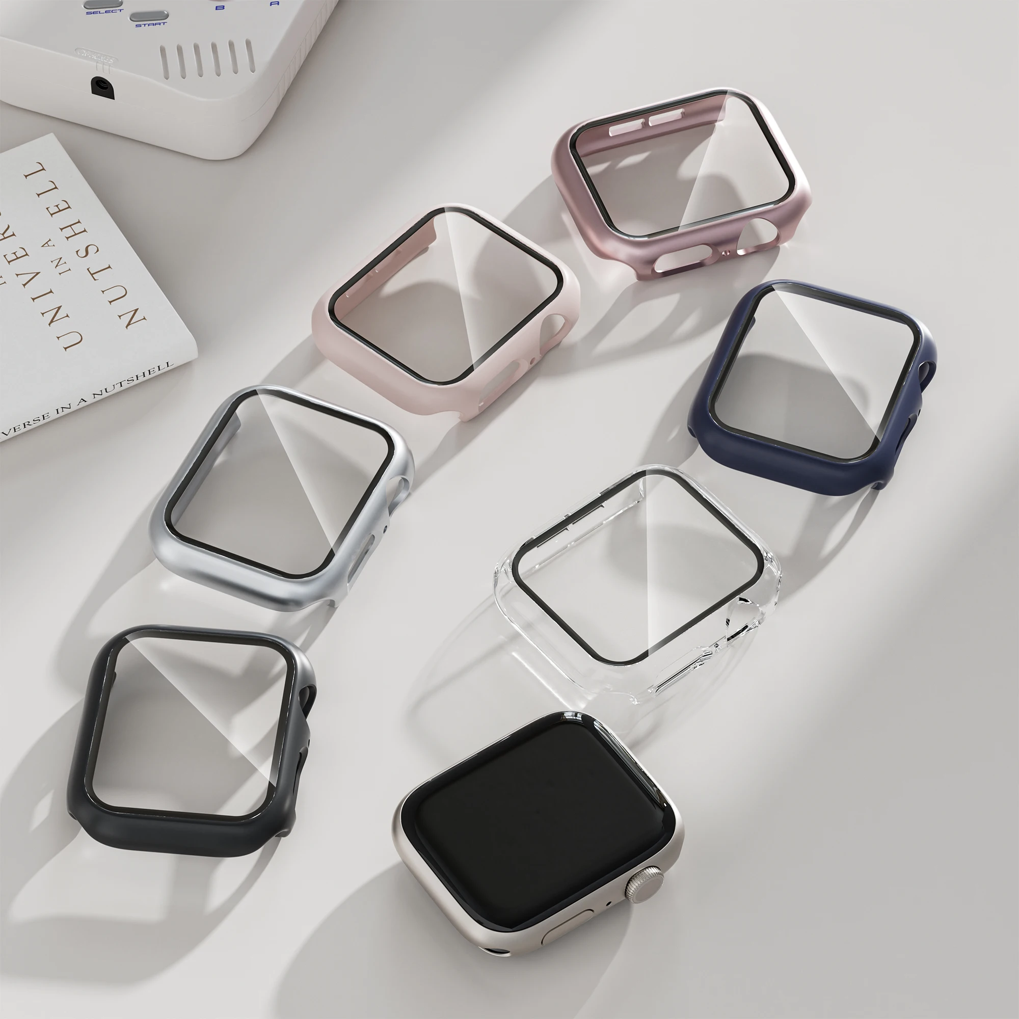Фото Чехол для Apple Watch, аксессуары 11, 10, 46 мм, 42 мм, Защитная пленка для экрана HD, закаленное стекло, бампер для ПК iWatch Series 11, защитный №5