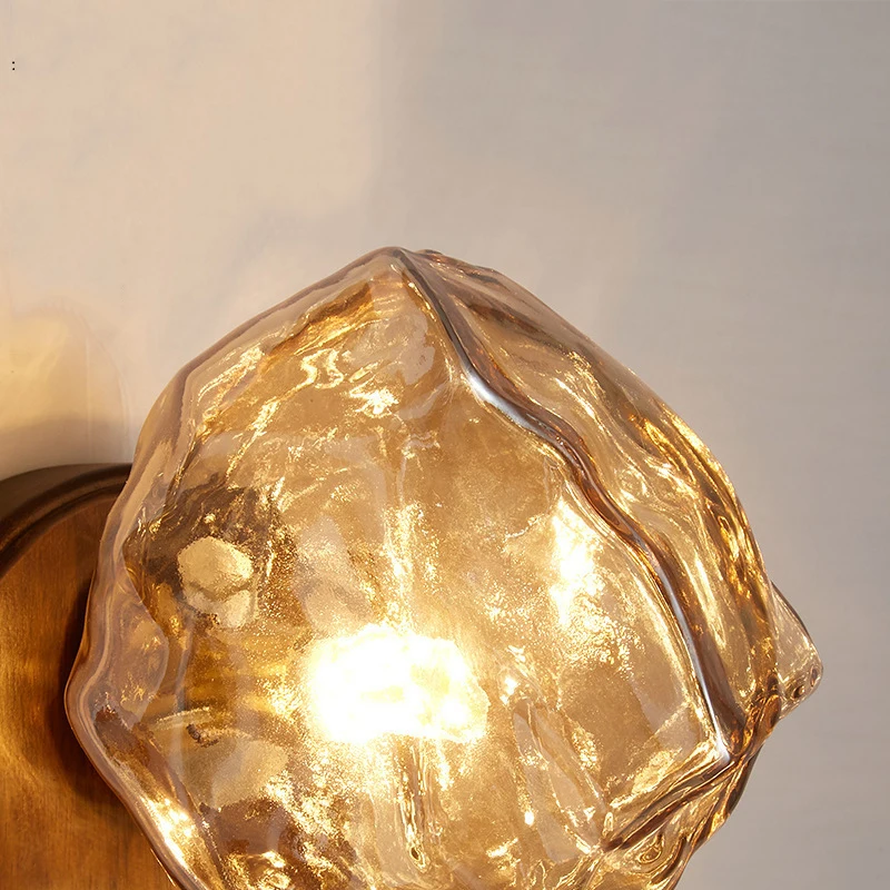 Современный скандинавский минималистичный настенный светильник из ледяного