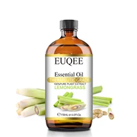 euqee 118ml lemongrass essential oil with dropper rose jasmine lavender sandalwood aroma oils for diffuser aromatherapy relax