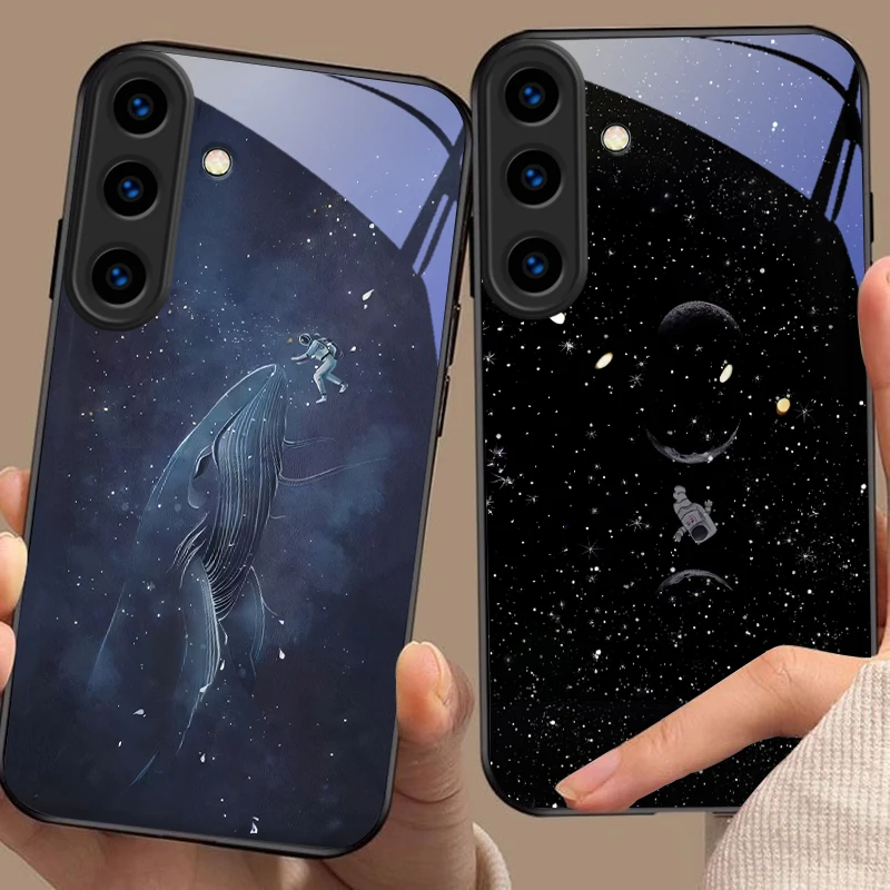 Фото Чехол для телефона Deep Universe Riding из стекла для Samsung S26, S25, S8, S9, S10, S20 Ultra, S21 Pro, S22 Plus, S23 FE, S24 Ultra, S25 Edge, S25 Ultra №1