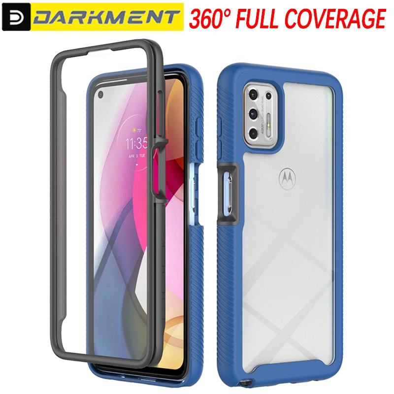 

Double Sided Protection Case For Motorola Moto G Stylus Play Power 5G Plus G100 G200 G22 Transparent Anti Fall Solid Color Cover