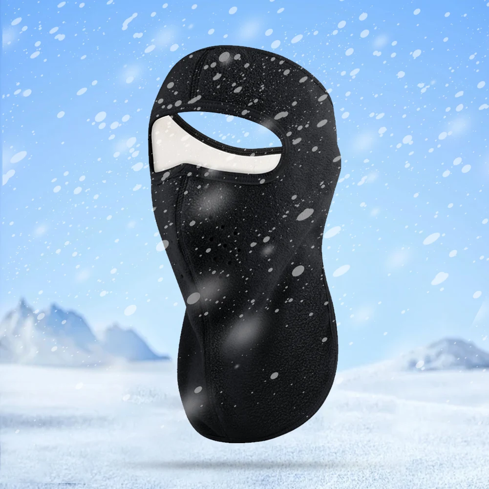 Лыжная маска на все лицо Дышащая велосипедная для лица Термальный флис шеи