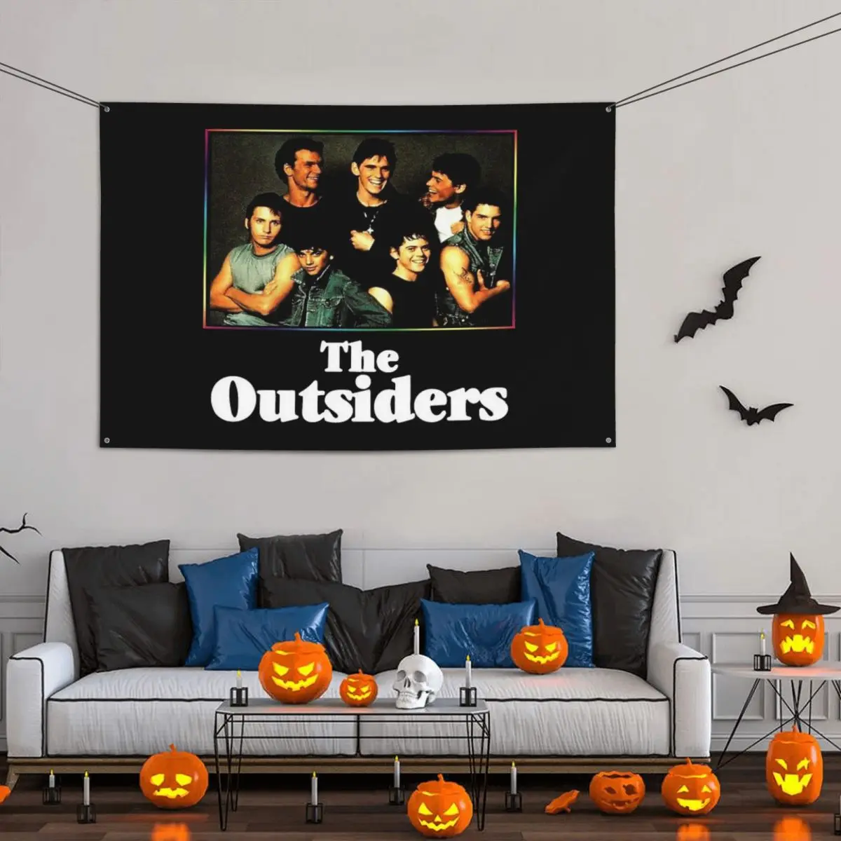 

The Outsiders Best Movie Party Banner Decor 120x180cm Modern With Metal Grommets Vibrant Colors Flowy