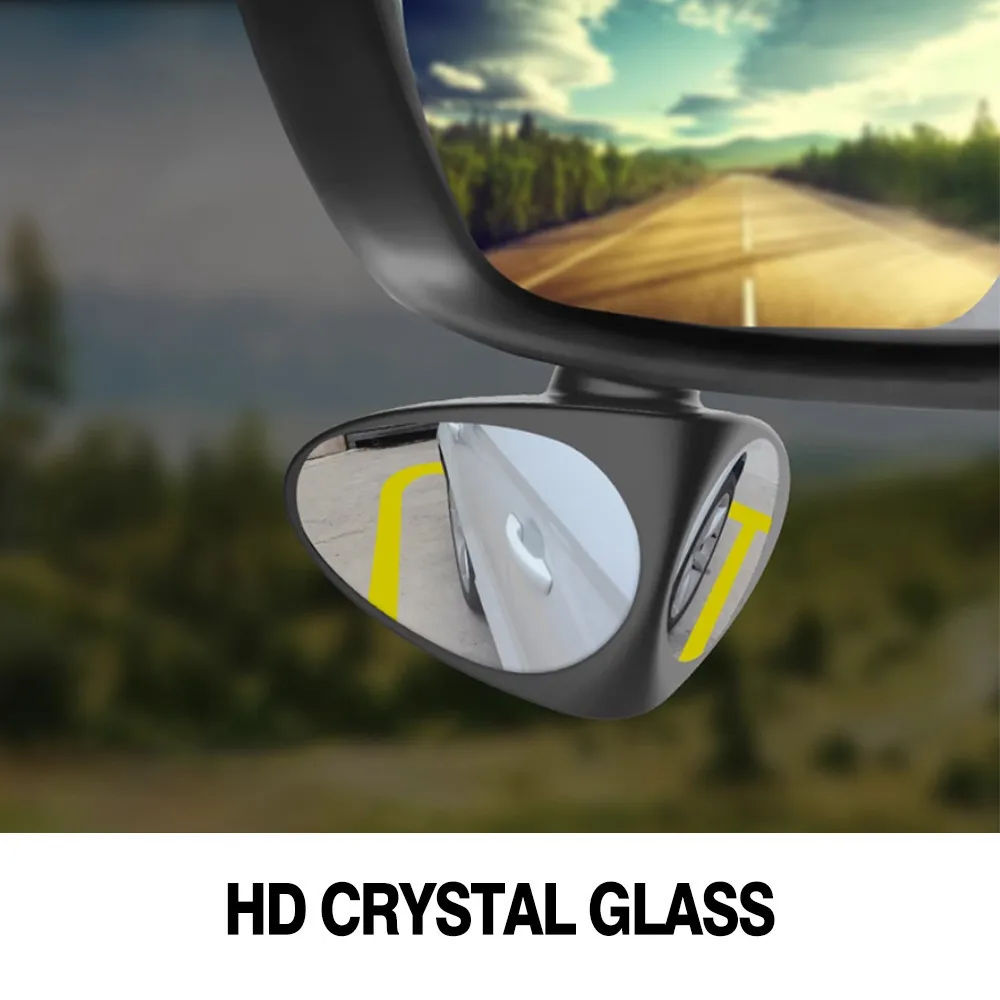 Автомобильное зеркало заднего вида для парковки выпуклое с поворотом на 360