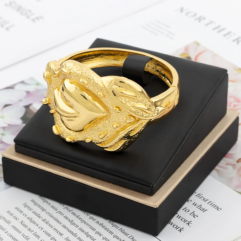 

Fashion Ring Bangle Newest Jewelry Women Set Bracelet Luxury Brazil Gold Plated Ladies Exquisite Necklace Earrings Gift
