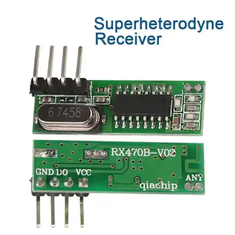 5 шт., универсальный сверхгетеродинный модуль ресивера 433 МГц для Raspberry Pi Arduino Uno ARM MCU, наборы беспроводных модулей «сделай сам»