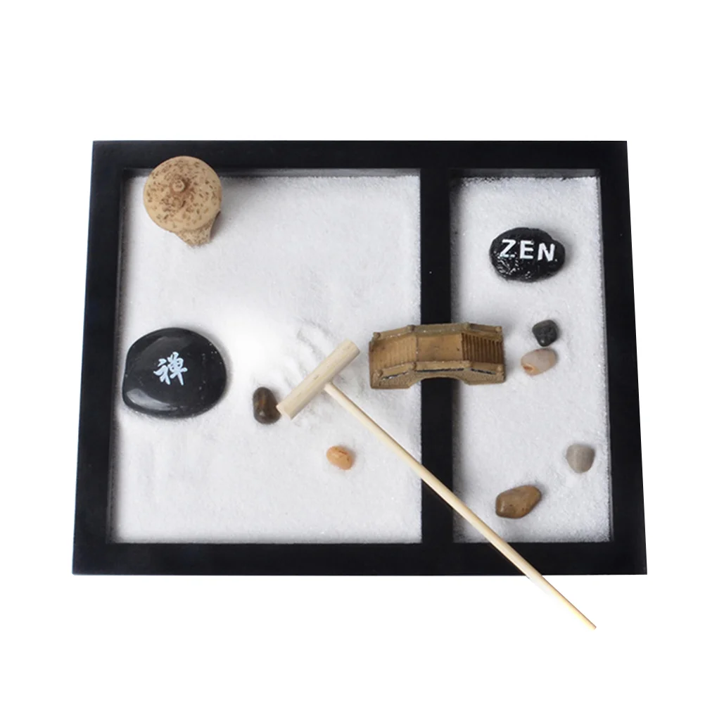 

1pc Sandbox Decor Traditional Small Decorative Creative Miniature Landscape Garden Model for Desk