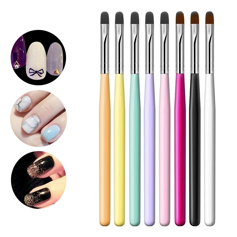 

Nail Art Line Carving Drawing Pen Brush Set Crystal Diamond Rod Phototherapy UV Gel Extension Painting Brushes Manicure Tools