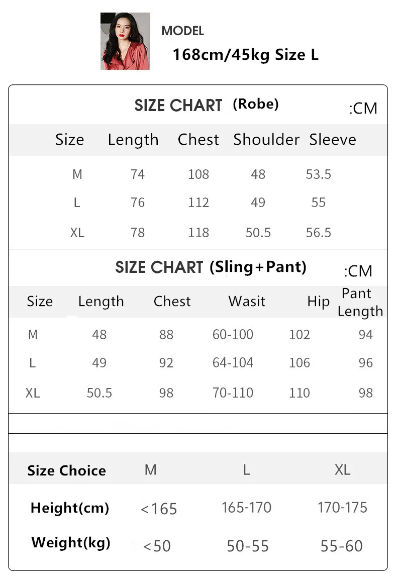 Print Girls Sleepwear Women's Pajamas 3 Pcs Sets with Pants Sling Solid Satin Woman Turn-Down Collar