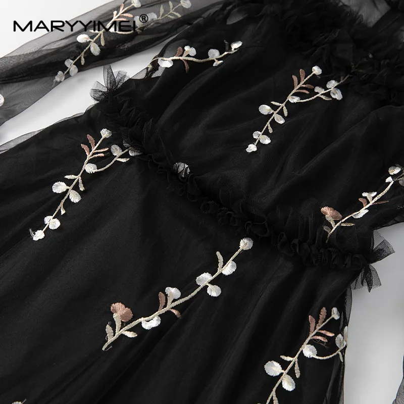 MARYYIMEI Женское платье из полиэстера и хлопка