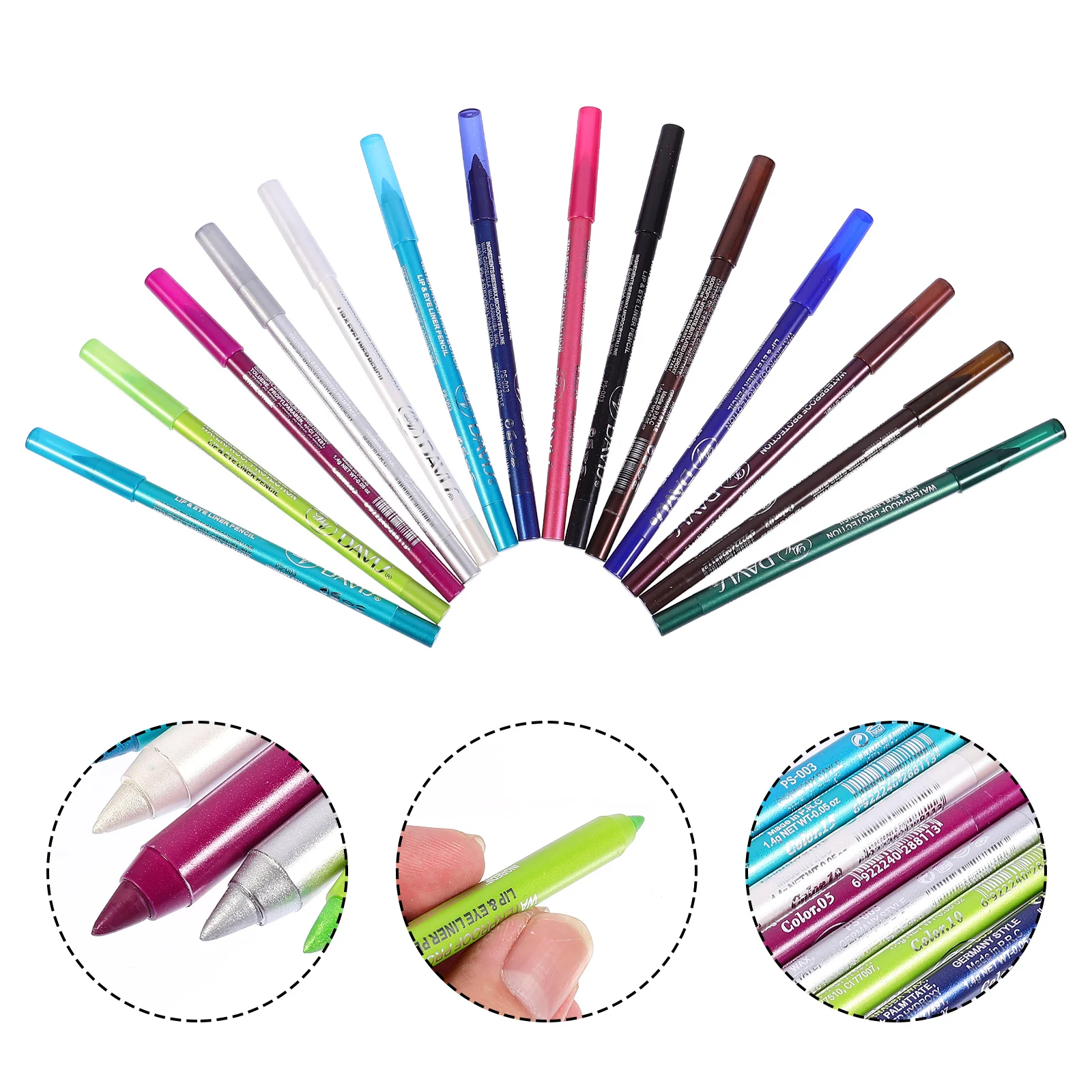 

Eyeliner Eye Makeup Drawing Liner Tool Set Shadow Eyeliners Colored Pen Kits Metalic Women Eyeshadow Eyes Accessories White Red