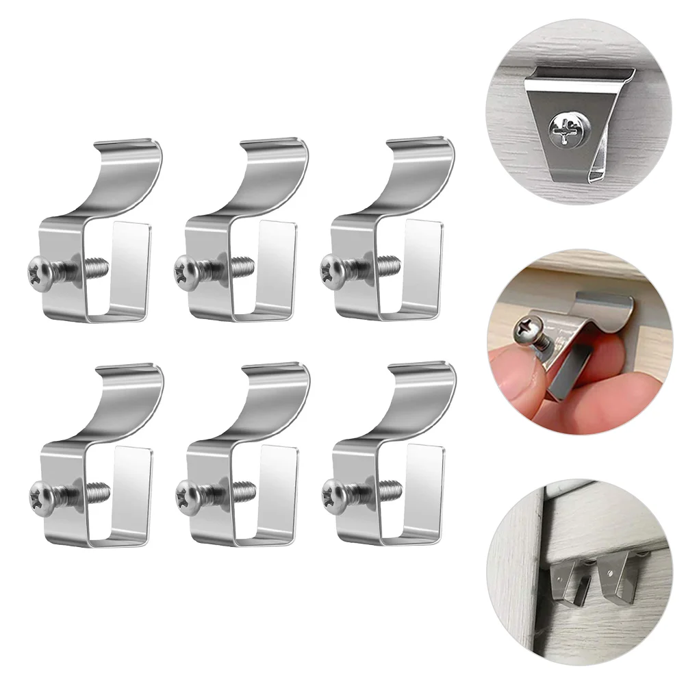 

6 Pcs Vinyl Side Clip Hanger Metal Coat Outdoor Siding Hook Hangers Wallboard Hooks Punch-free Steel