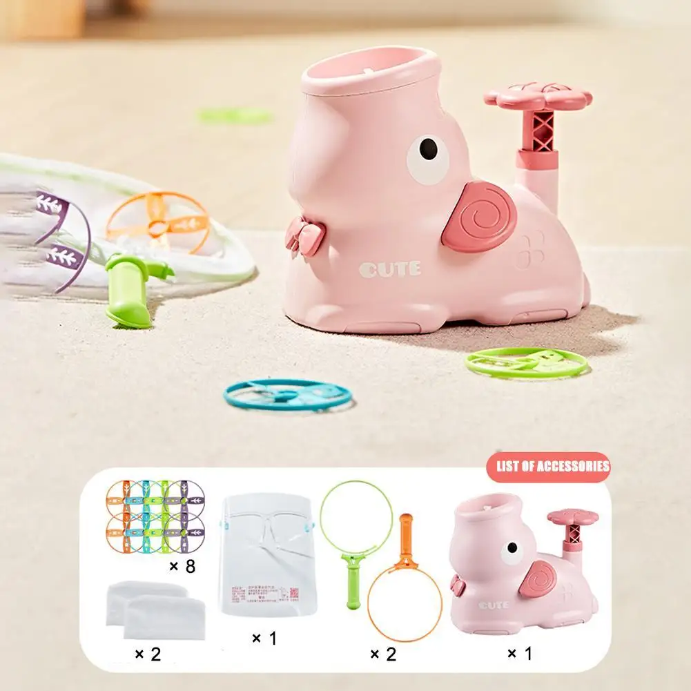 

Cute elephant Shape Air Rocket Launcher Toy Disc Flying Saucer Foot Launcher Kids Jump Sport Games Outdoor Soaring Rocket Flying