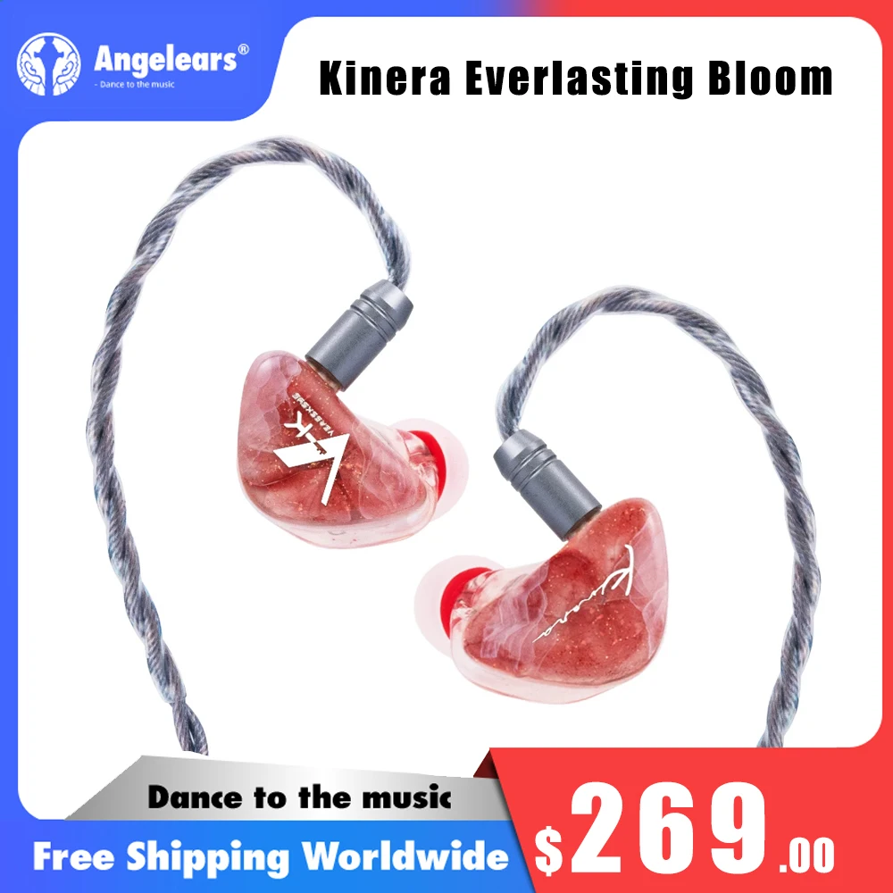 Фото Наушники-вкладыши Kinera Everlasting Bloom Versekeys 1DD+3BA IEMs для Hi-Fi музыки, подарок на день рождения №1