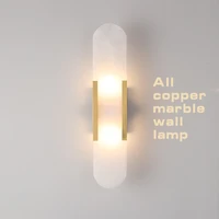 scandinavian style copper wall lamp marble interior decoration lamp golden livingbedroom kitchen stairs atticbathroom led sconc