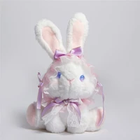 ihome lolita aslant lolita presents jk cute bunny package harajuku bowknot lace rabbit bag 2022 new