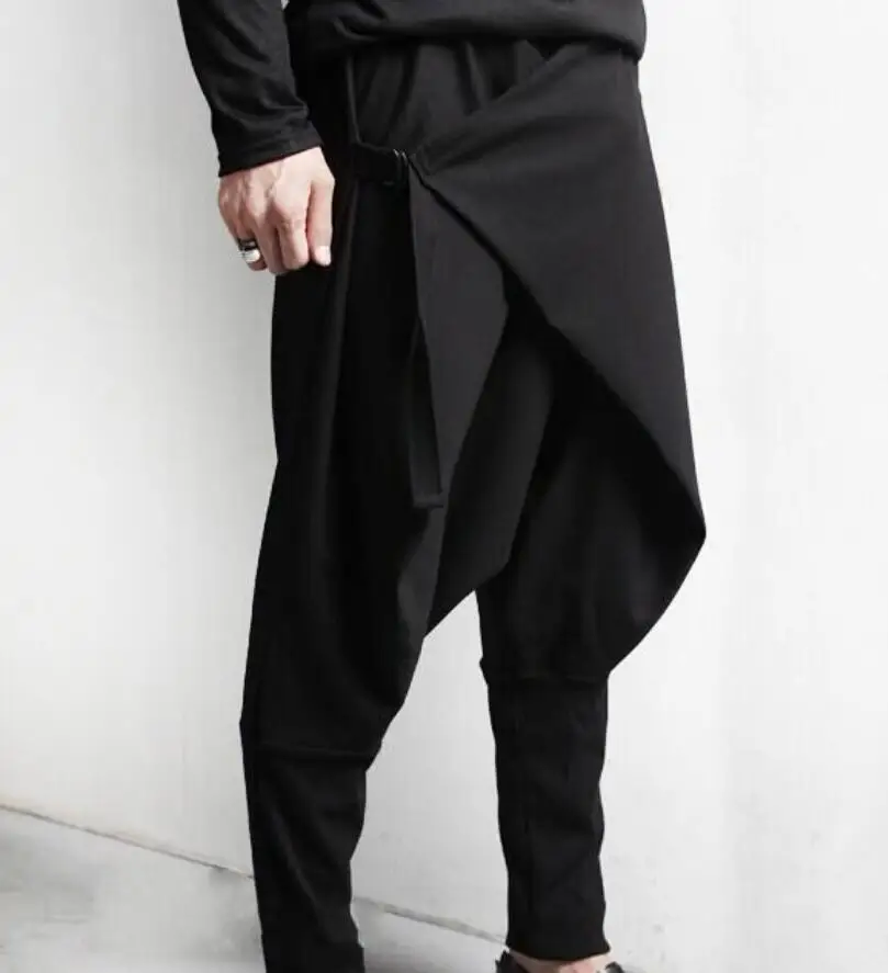 

Spring Summer Men's New Fashion Personality Culottes Leisure Large Size Drop Casual Cross Pants 27-44