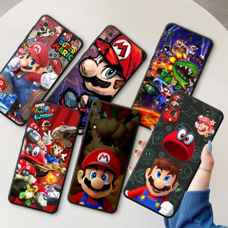 Silicone Super Mario Game Phone Case for Samsung Galaxy A02 A01 A20e A03 Core A04 A50 A03s A04s A10 A02s A10s A70 A40 Cover
