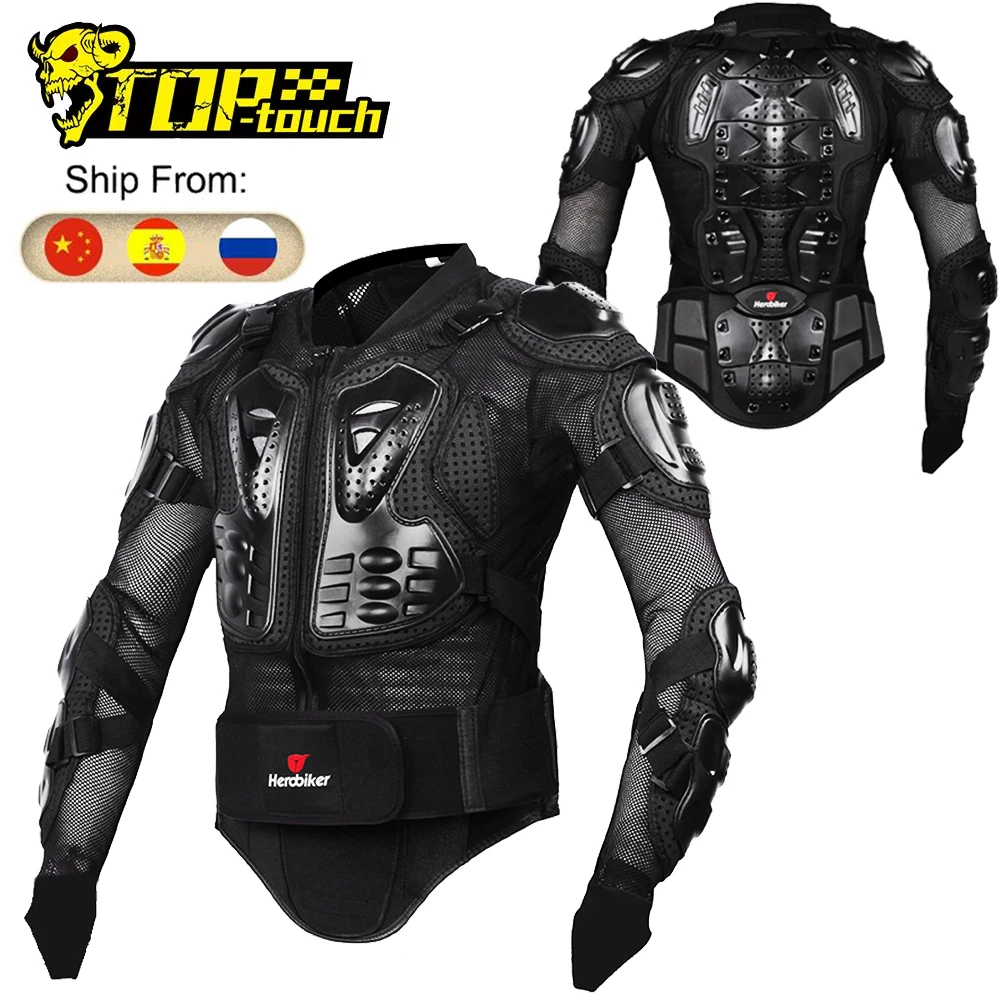 Motorcycle Armor Protection Protective Gear Body Protector Clothing Motocross Motorbike Cycling Bike Moto ATV Jackets Size S-5XL