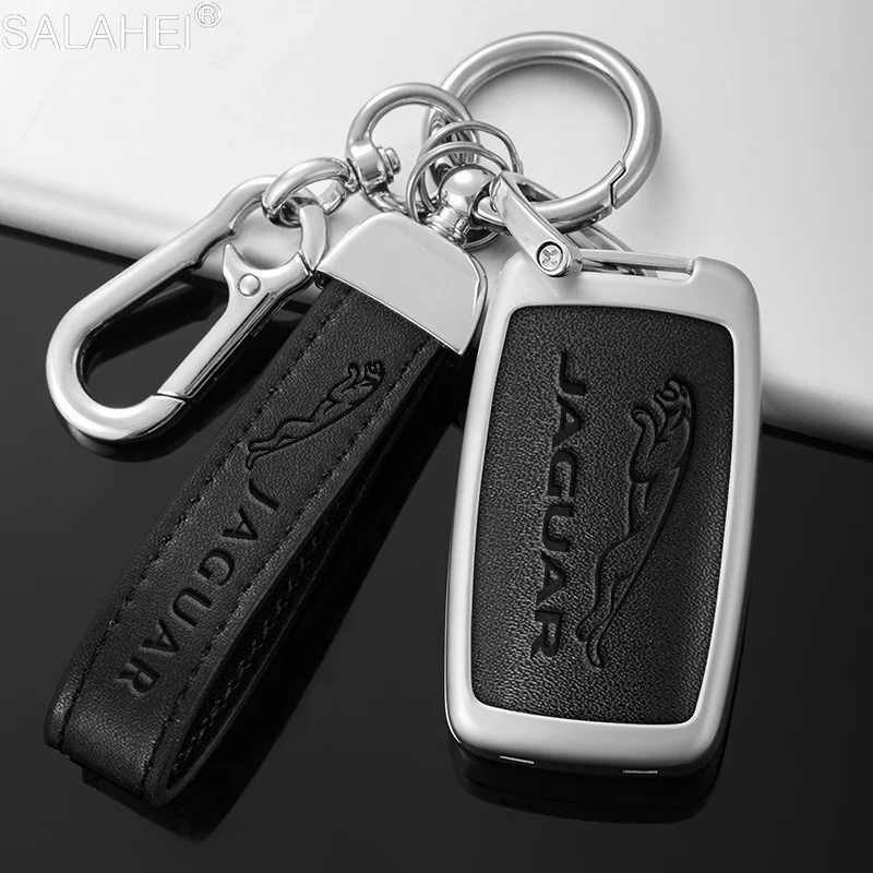 

Zinc Alloy Car Remote Key Fob Case Cover Shell Bag For Jaguar XF XJ XJL XE C-X16 XKR XK V12 E-PACE Guitar Keychain Accessories