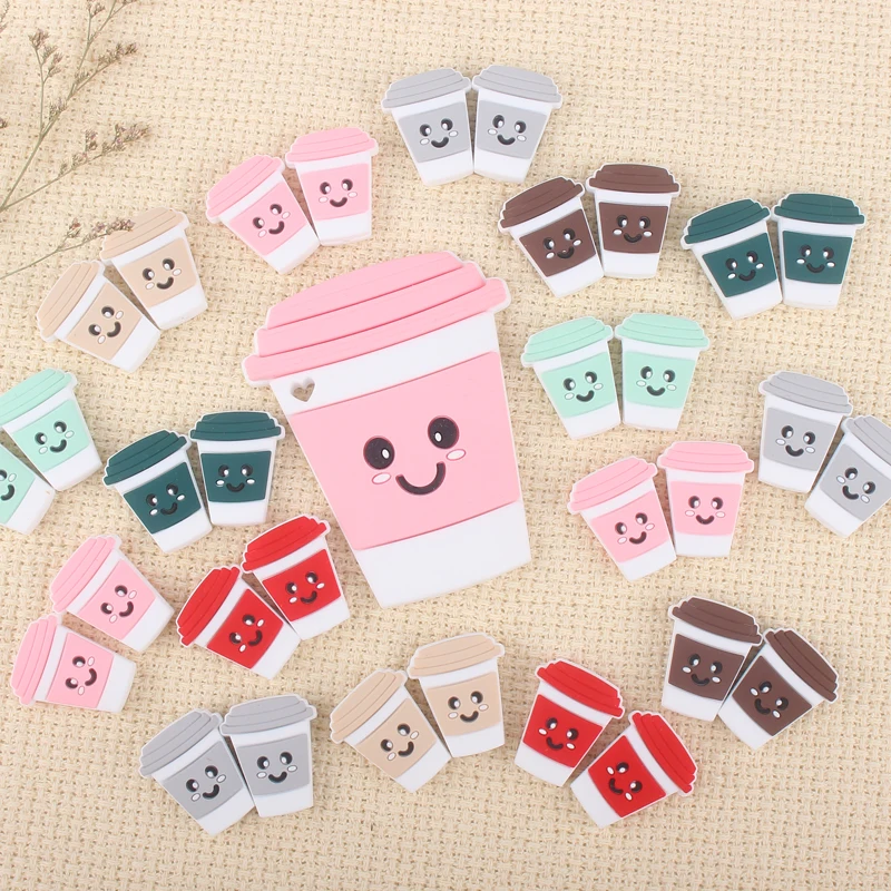 

50 шт., силиконовые бусины-подвески «сделай сам»