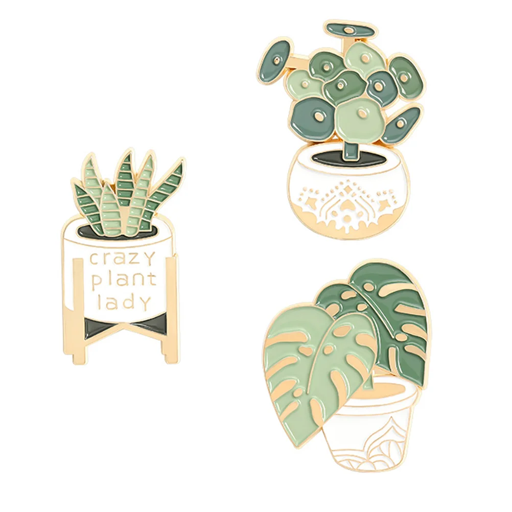 

Broochenamel Badge Pin Brooches Breastpincute Clothes Cartoondress Kawaii Succulent Decorative Alloylapel Patch Safety Child