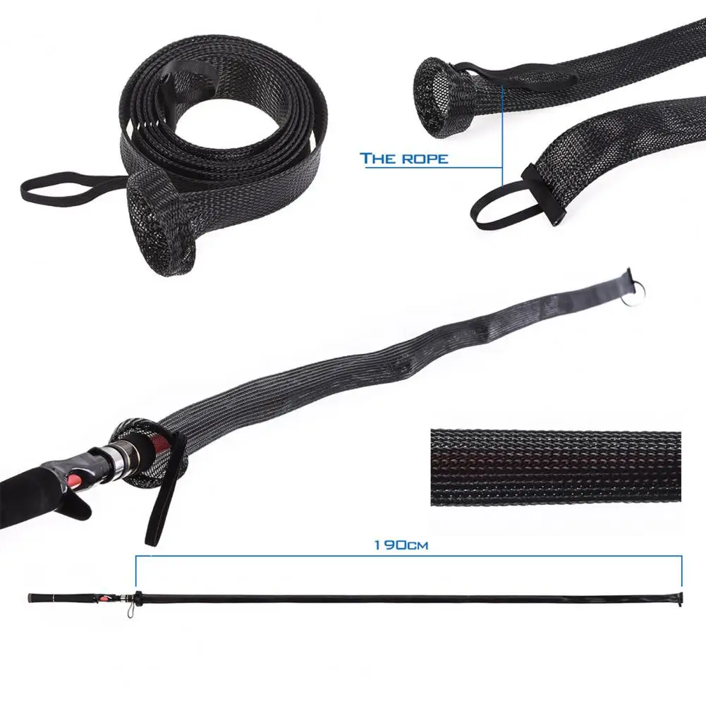 Аксессуар модный плетеный сетчатый протектор для удочки устойчивый к разрыву