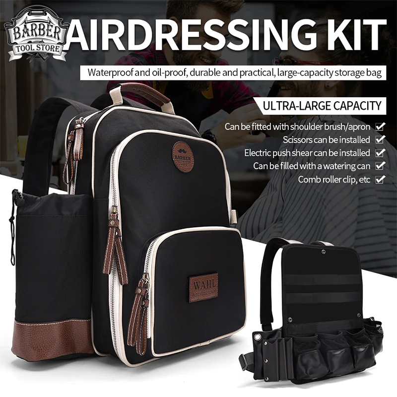 

New Barber Hairdresser Makeup Bag Professional Large Capacity Hairdressing Scissors Packet Barbershop Haircut Tool Accessories