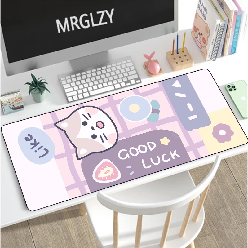 

Cute Kawaii Mouse Pad Gamer Mouse Mat Keyboard Mat Desk Mat Carpet Mausepad XXL 900x400 For Computer Peripherals CSGO Mousepads