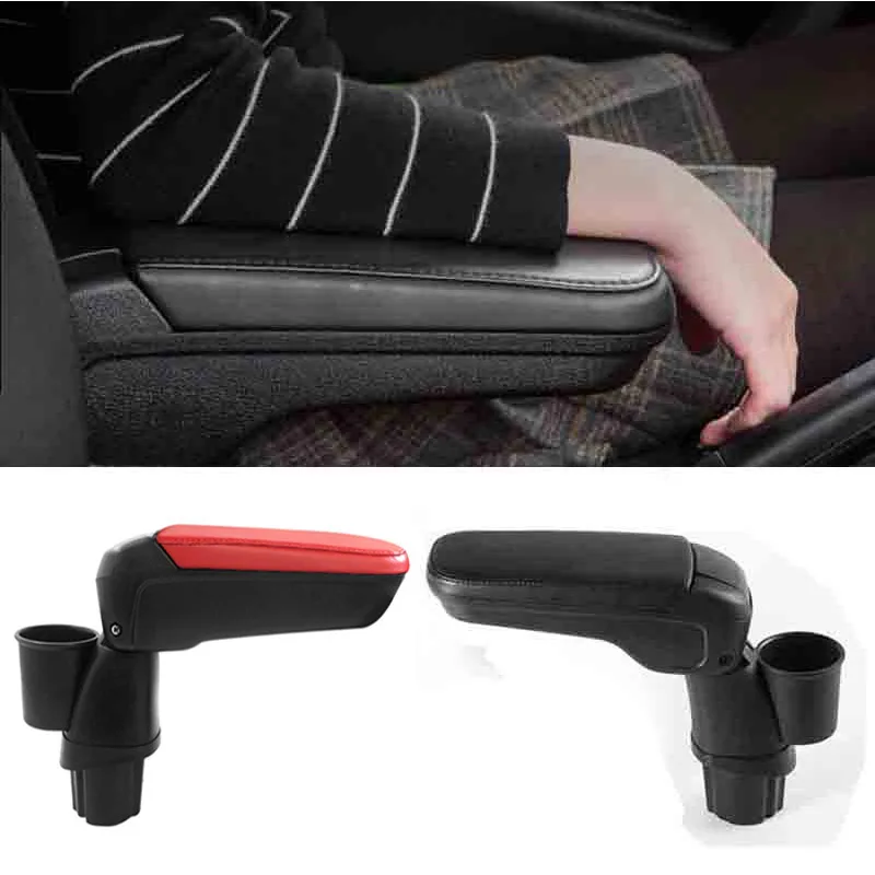 

Automotive Interior Accessories Leather Armrest Box With Cup Holder Locker For Mercedes New Smart 453 Fortwo Forfour 2015 -2019