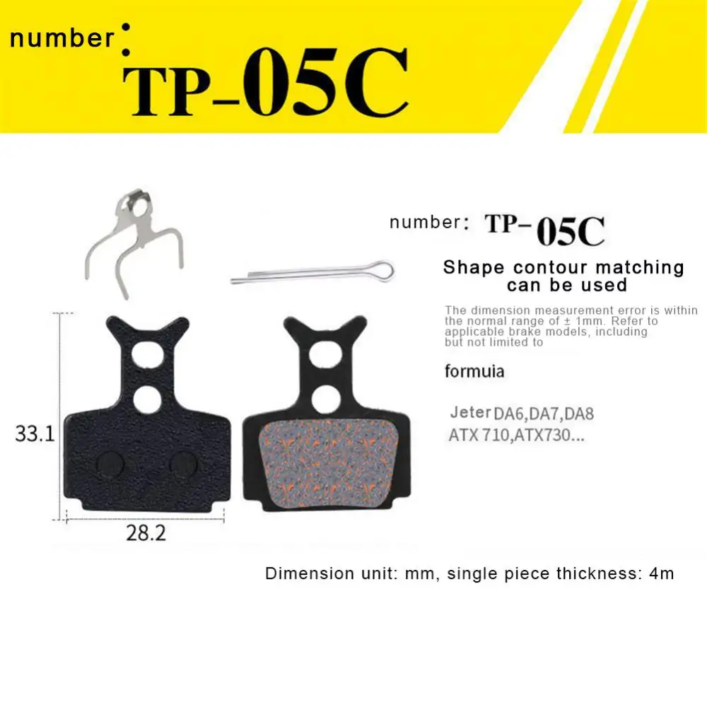 

MTB Bike Hydraulic Brake Pads for Shimano xt M445 355 395 Magura Bicycle Parts Cycling Organic Resin Disc Brake Pads 1 Pair/2pcs